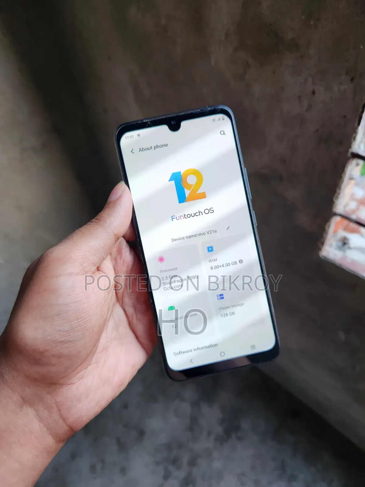 Vivo V21e 128 GB Blue