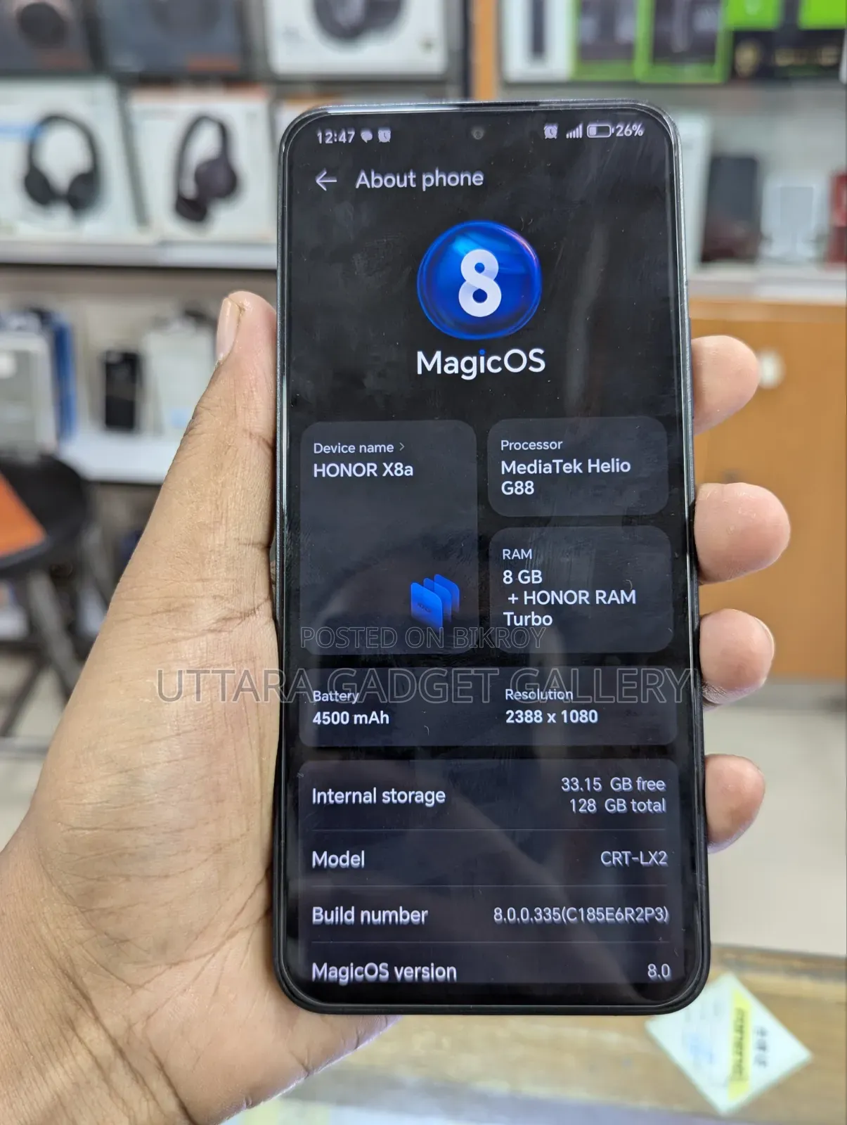 Honor X8a 128 GB Black