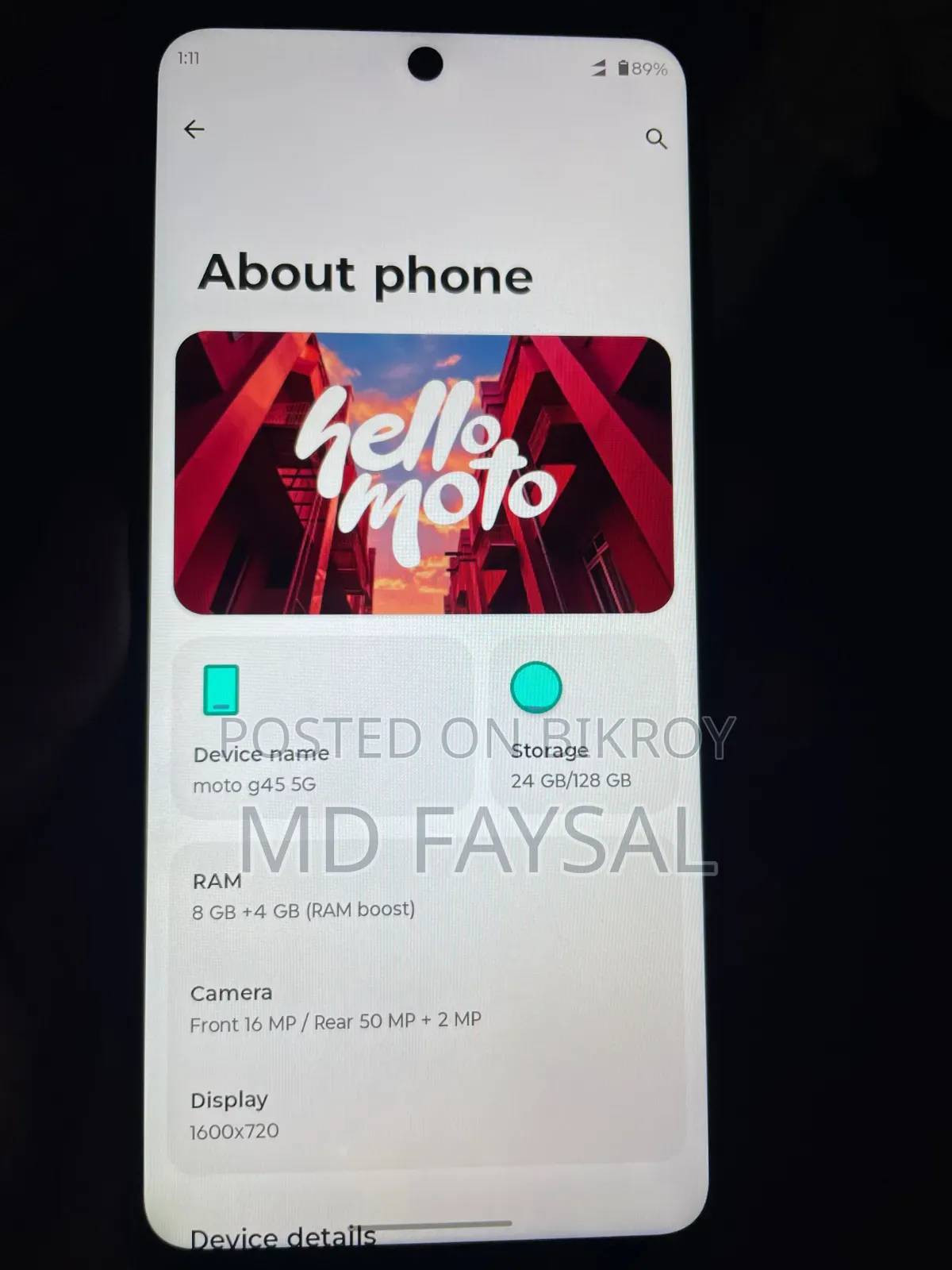 Motorola Moto G45 128 GB Green