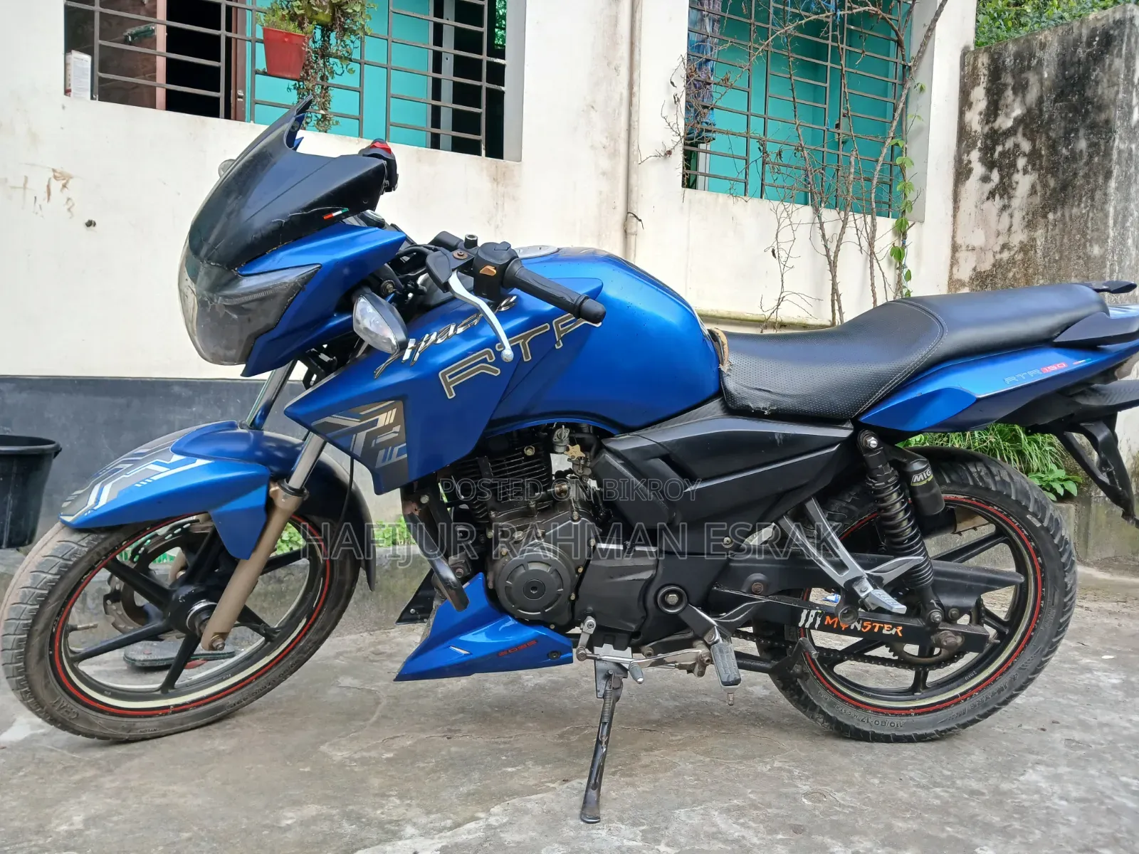 TVS Apache RTR 160 2V 2017 Blue