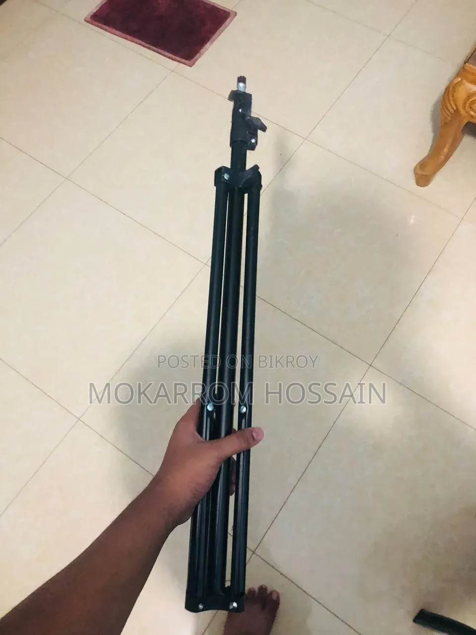 1 Big Size Ring Light+ Tripod + Extra Phone Stand for Sale