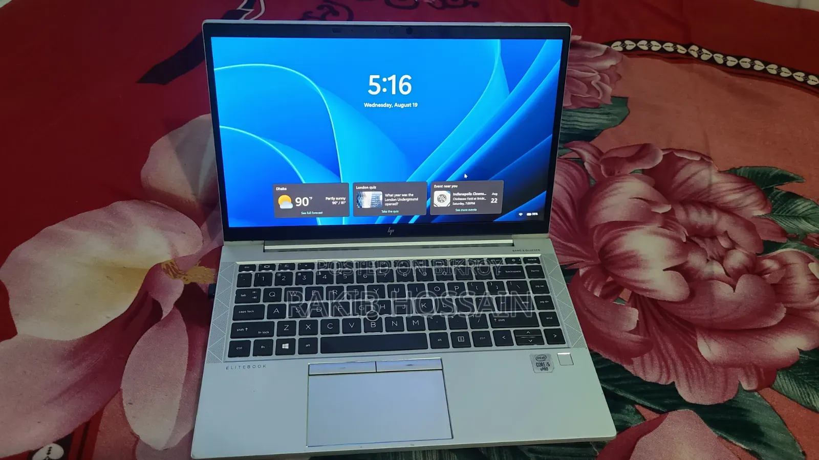 Laptop HP EliteBook 840 G7 16GB Intel Core i5 SSD 512GB
