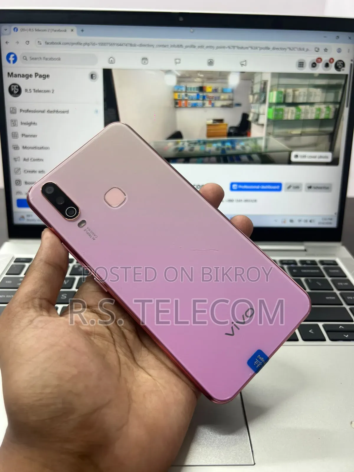 Vivo Y17 256 GB Pink