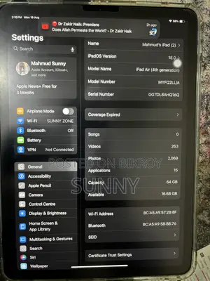 Apple iPad Air (2020) 64 GB Silver