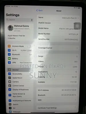 Apple iPad Air (2020) 64 GB Silver