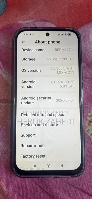 New Xiaomi 17 256 GB Black