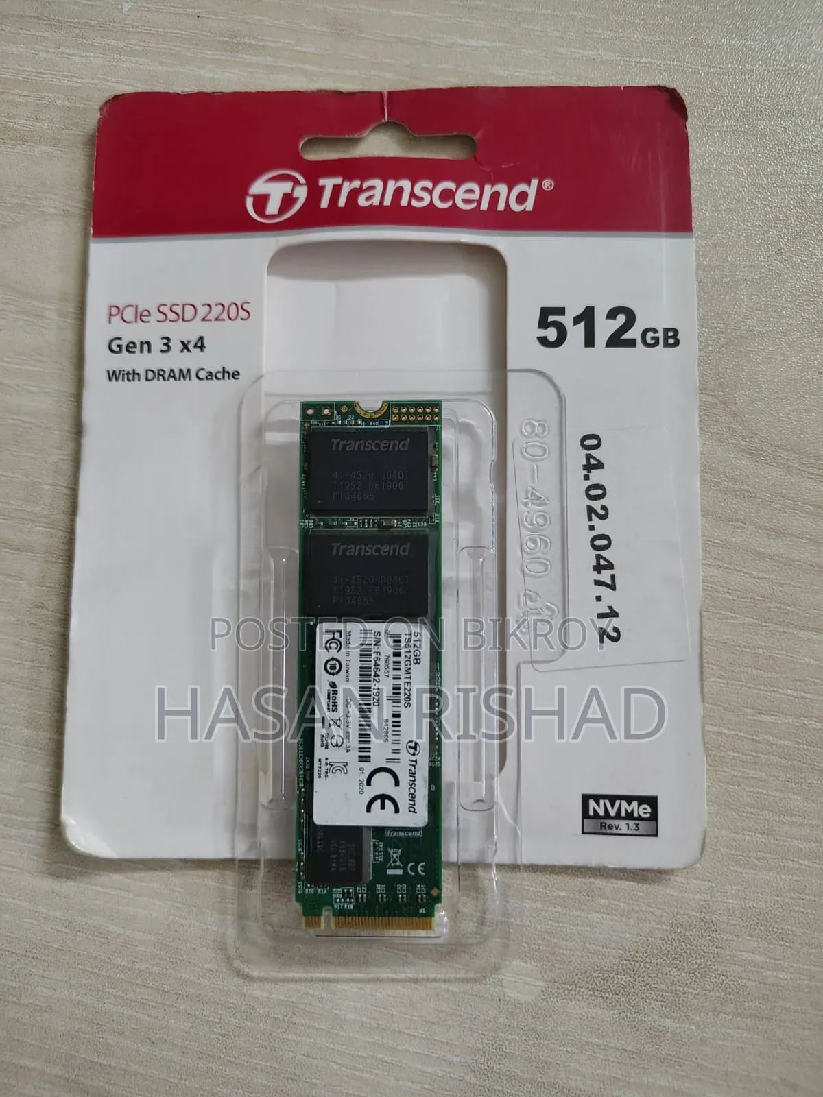 Transcend 512gb Nvme SSD for Sale