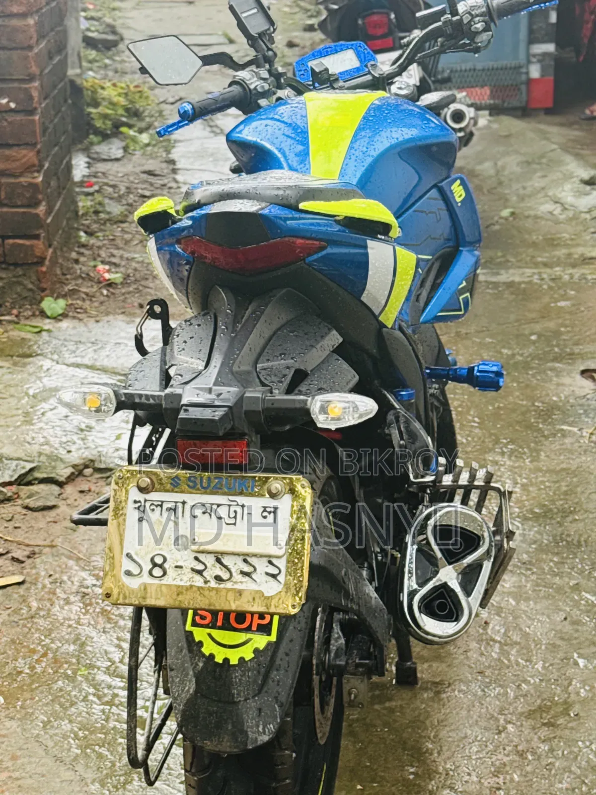 New Suzuki Gixxer 2025 Blue