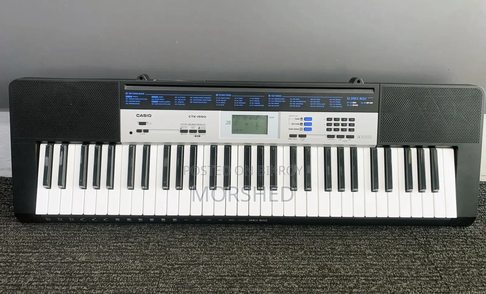 CASIO CTK-1550 61-Keys Keyboard (Almost New)