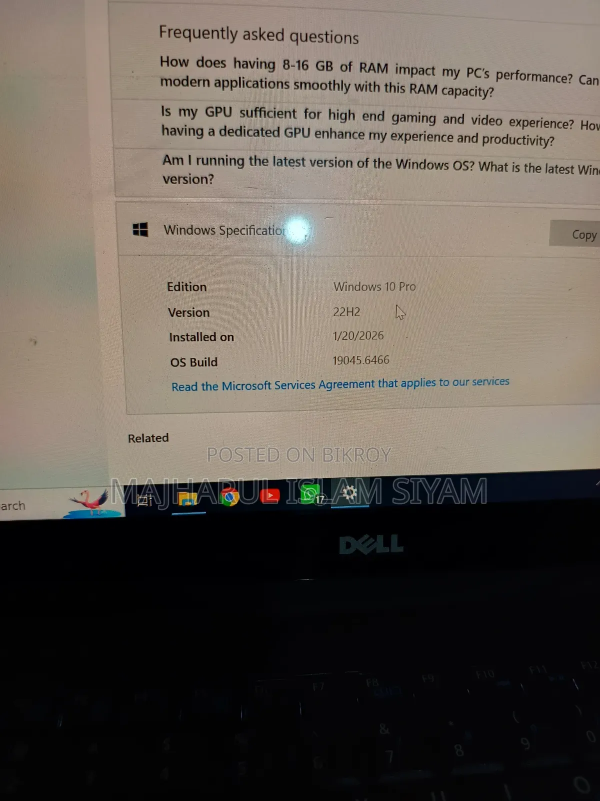 Laptop Dell Latitude 7490 8GB Intel Core i5 SSD 256GB