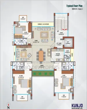 3bdrm Apartment in Matri Kunjo, Basundhara for sale