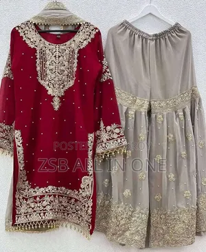 প্রিমিয়াম জর্জেট এমব্রয়ডারি সালোয়ার কামিজ