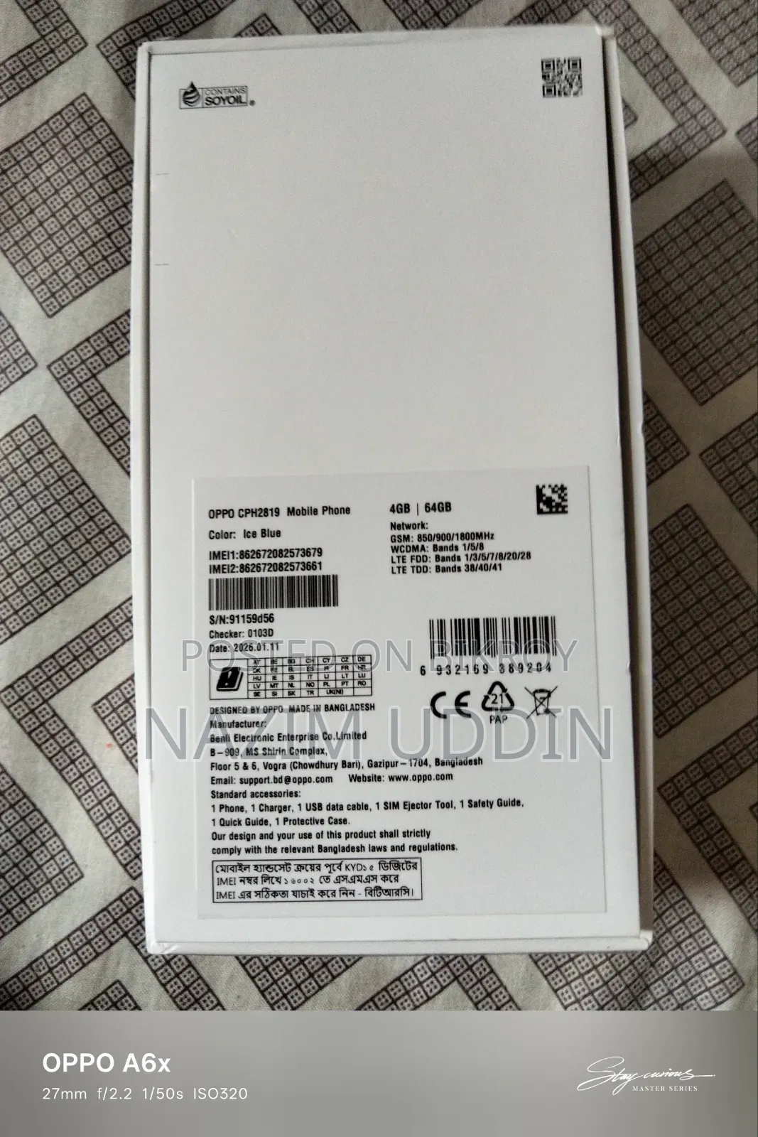 Oppo A6x 64 GB White