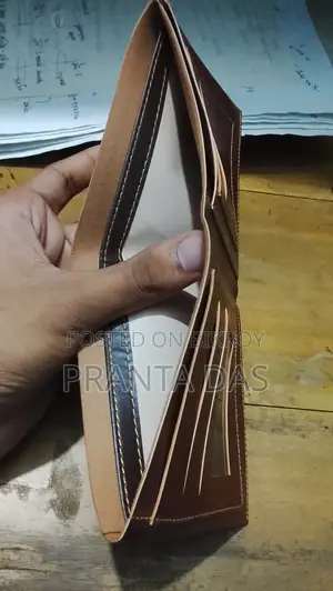 Brown Leather Slim MoneyBag
