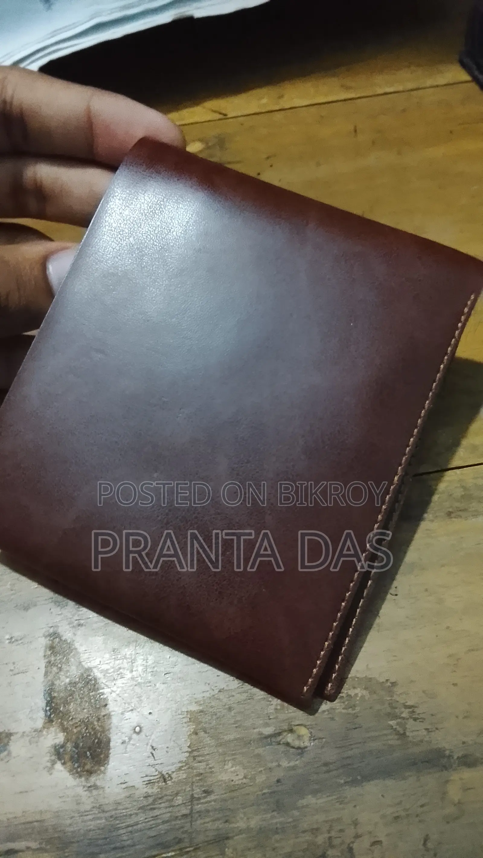 Brown Leather Slim MoneyBag