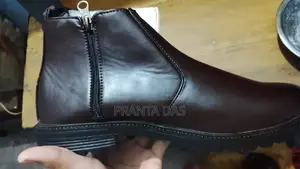 Dark Brown Leather Chelsea Boot