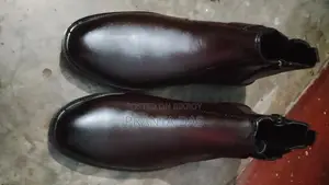 Dark Brown Leather Chelsea Boot