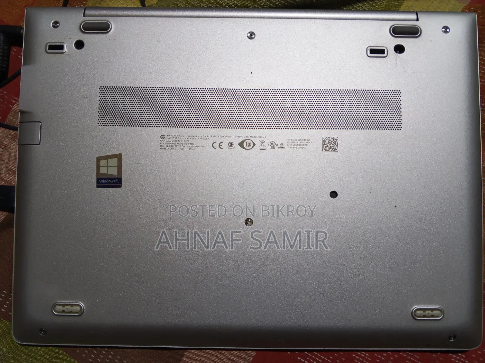 Laptop HP EliteBook 830 G6 8GB Intel Core i5 SSD 256GB