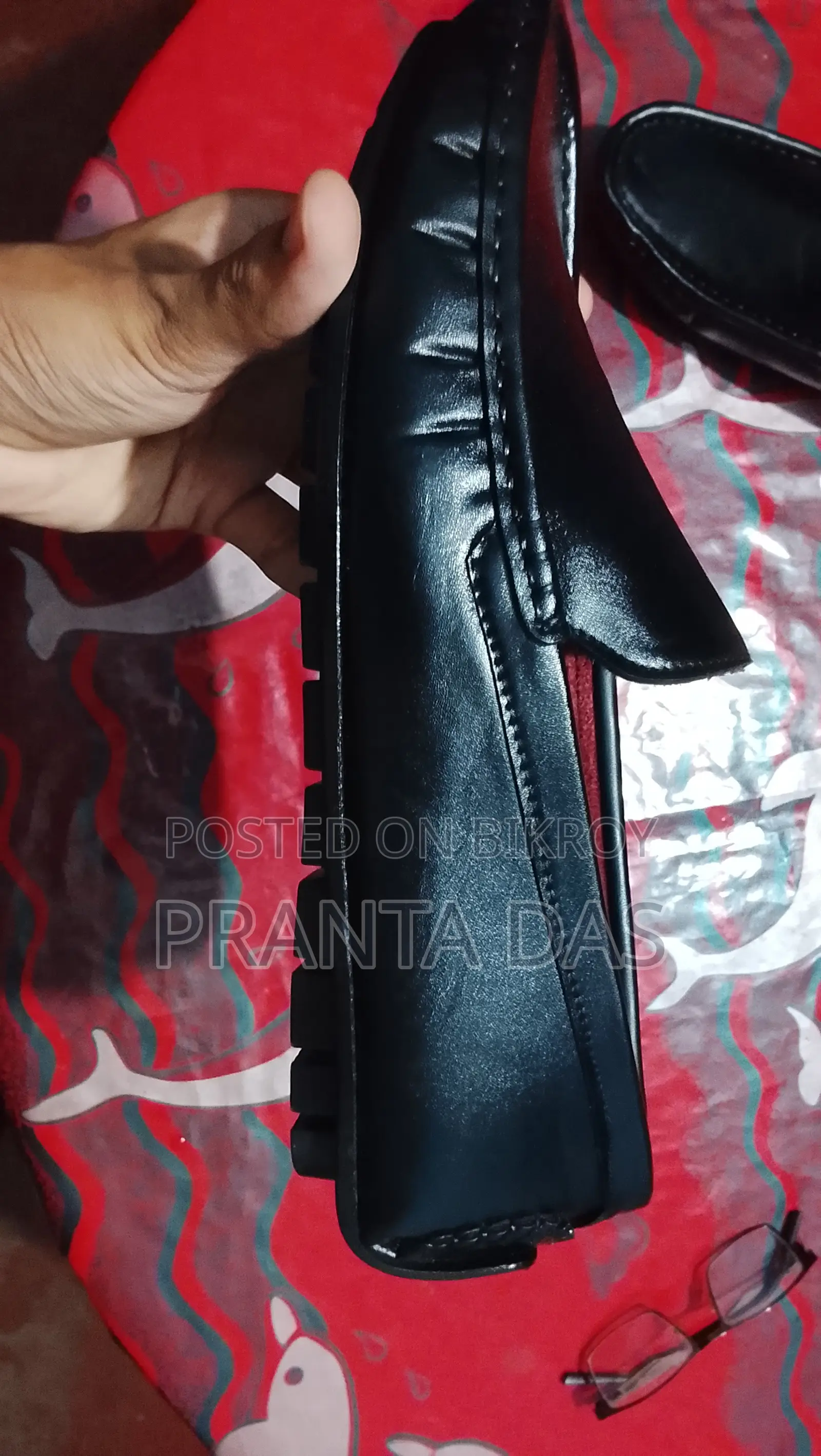 Jenuine Black Leather Loafers