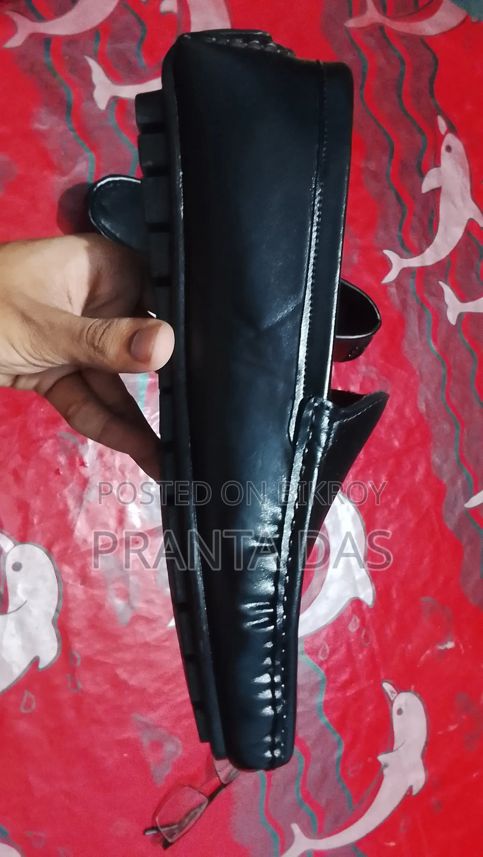 Jenuine Black Leather Loafers