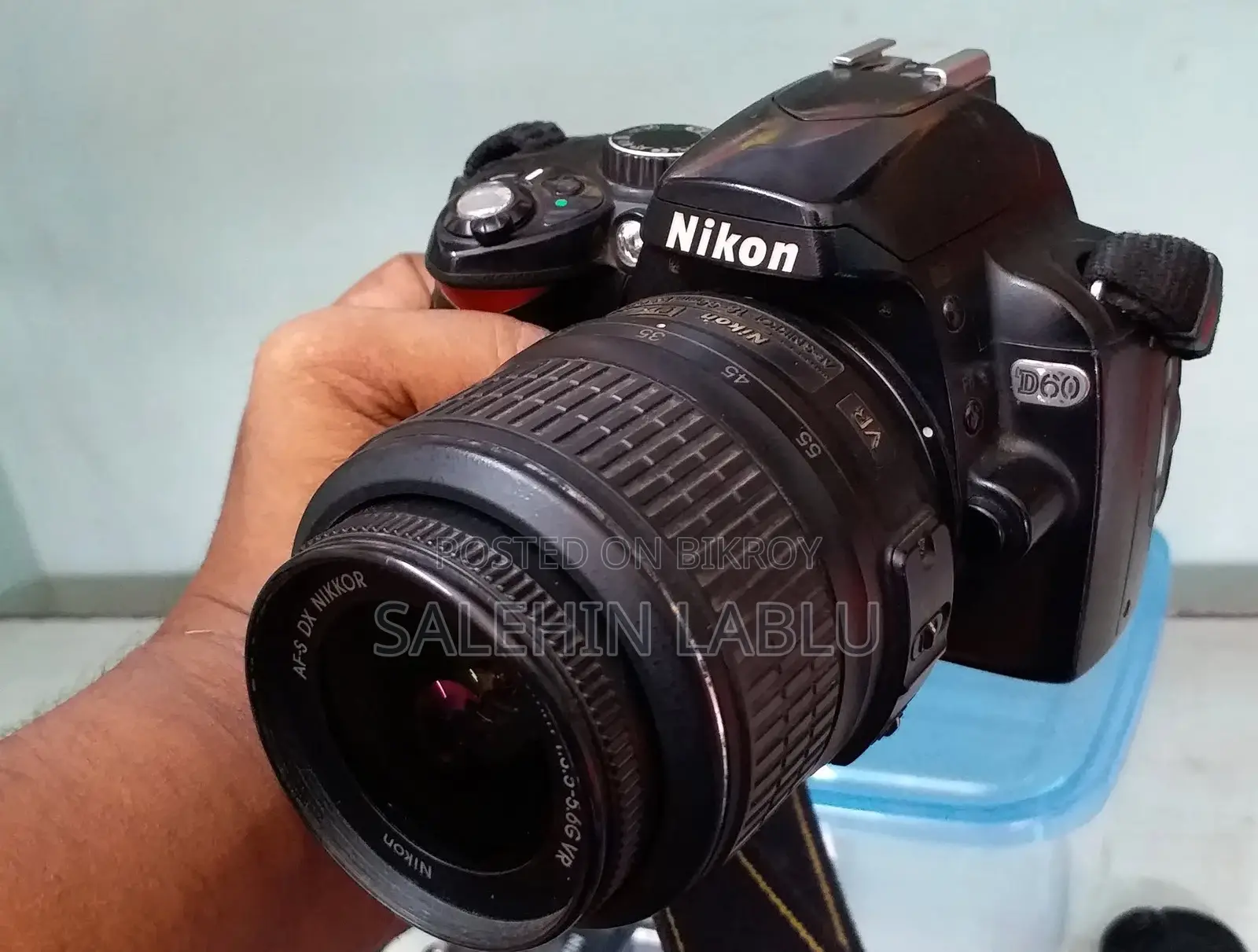 Nikon D60 Professional Used With Lens & Bag