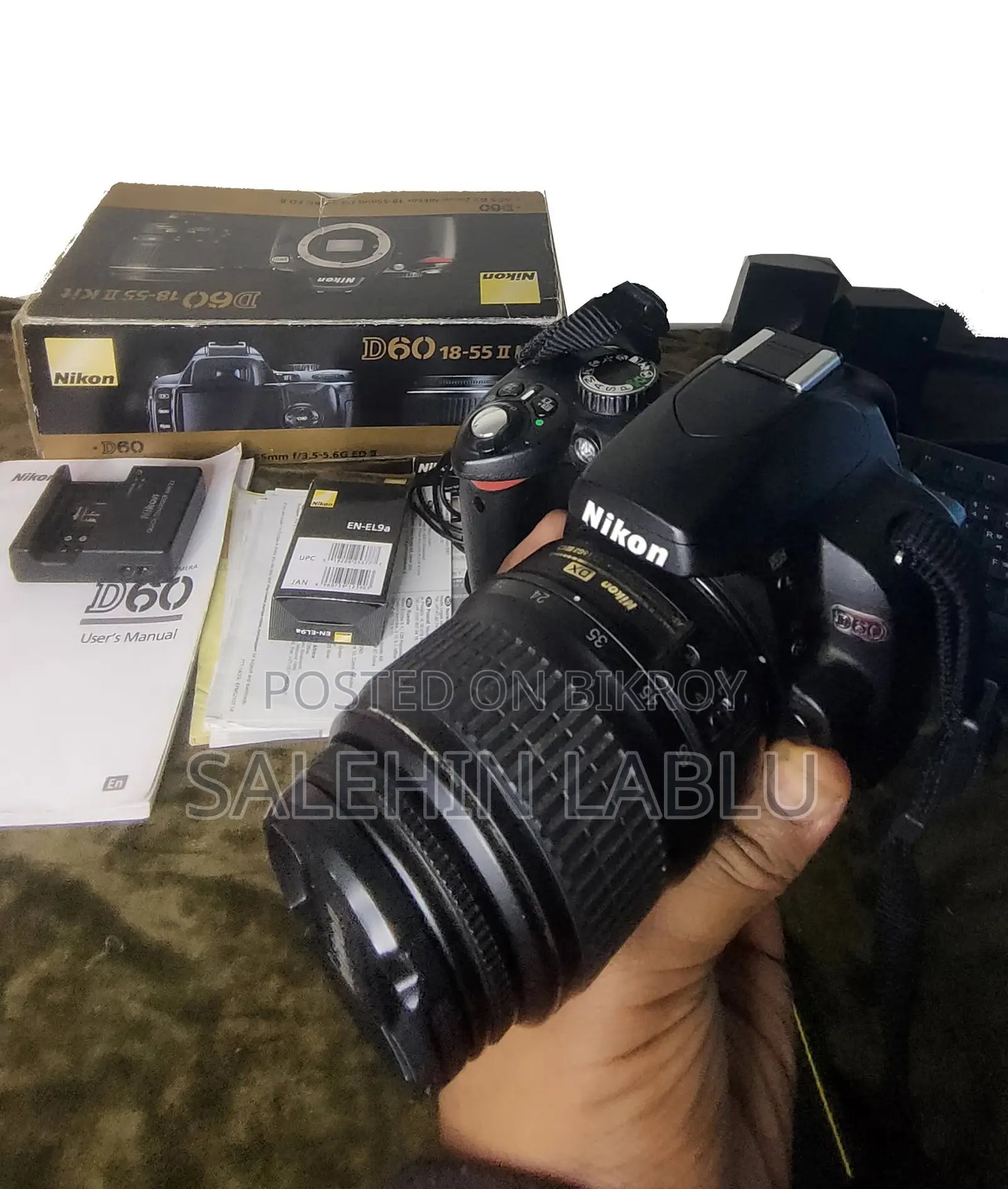 Nikon D60 Professional Used With Lens & Bag