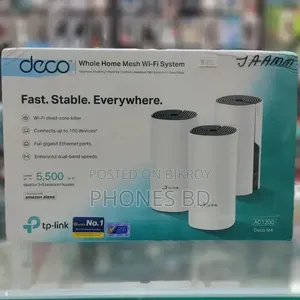 টিপি-লিংক ডেকো এম৪ এসি১২০০ ডুয়াল-ব্য্যান্ড মেশ রাউটার (৩ প্যাক)
