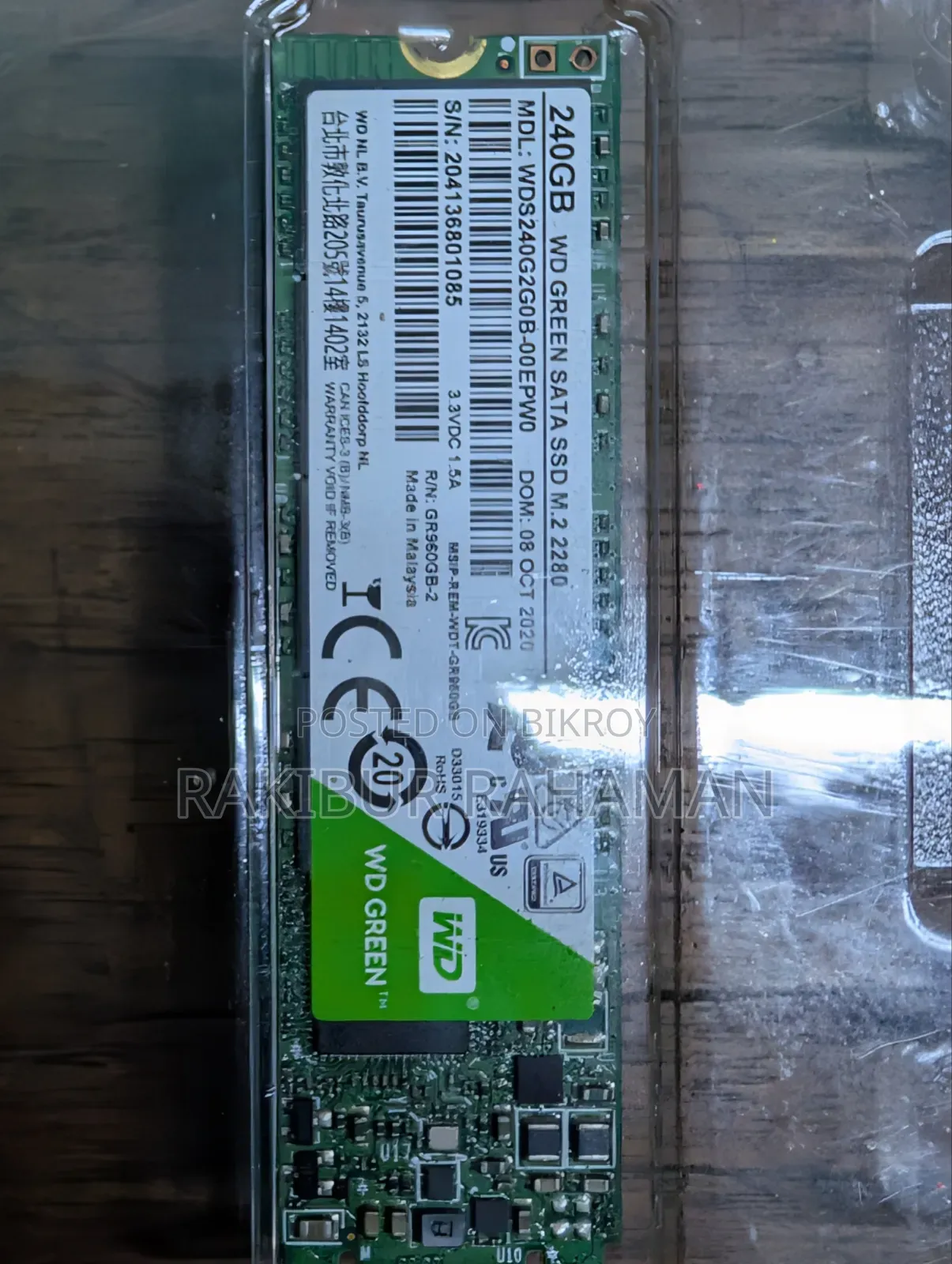 Wd Green 240gb M.2 M+b Key 2280