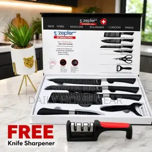Zepter 6 PCS Kitchen Knife Set + ফ্রি শার্পনার (নতুন)