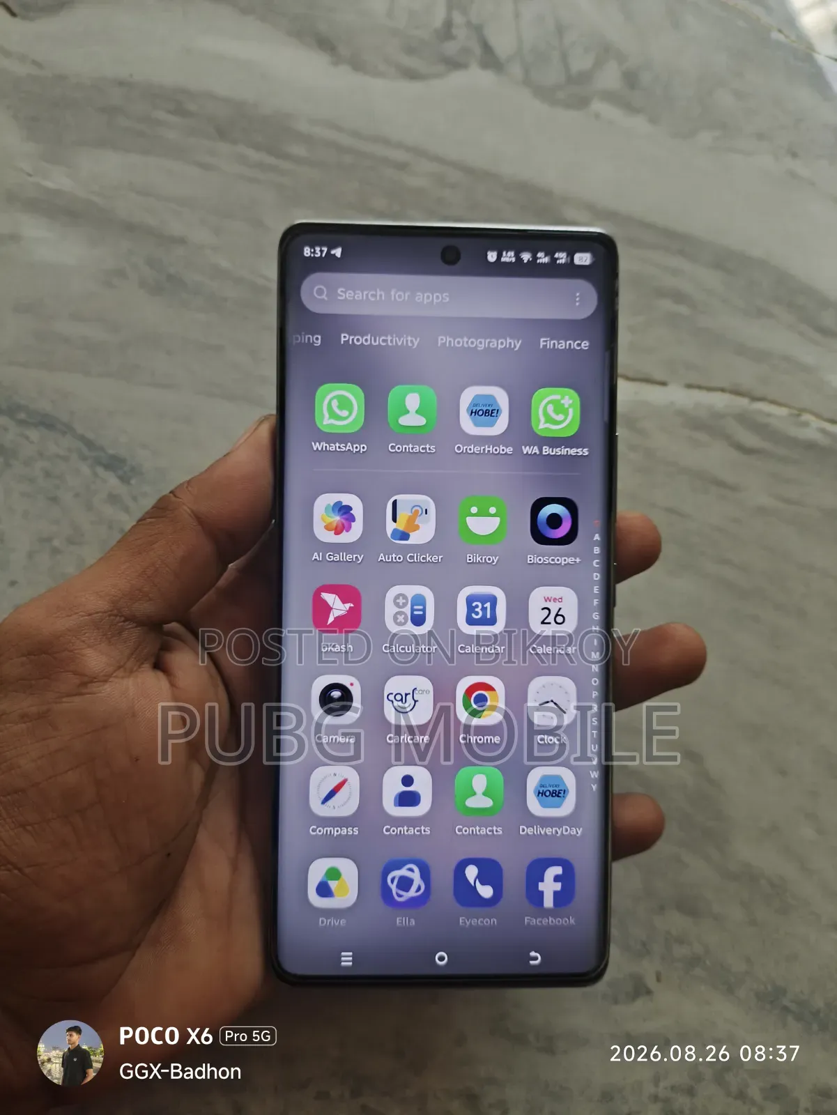 New Tecno Pova Curve 256 GB Gray