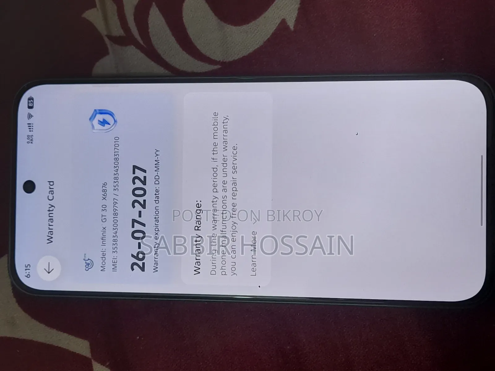 New Infinix GT 30 5G 256 GB