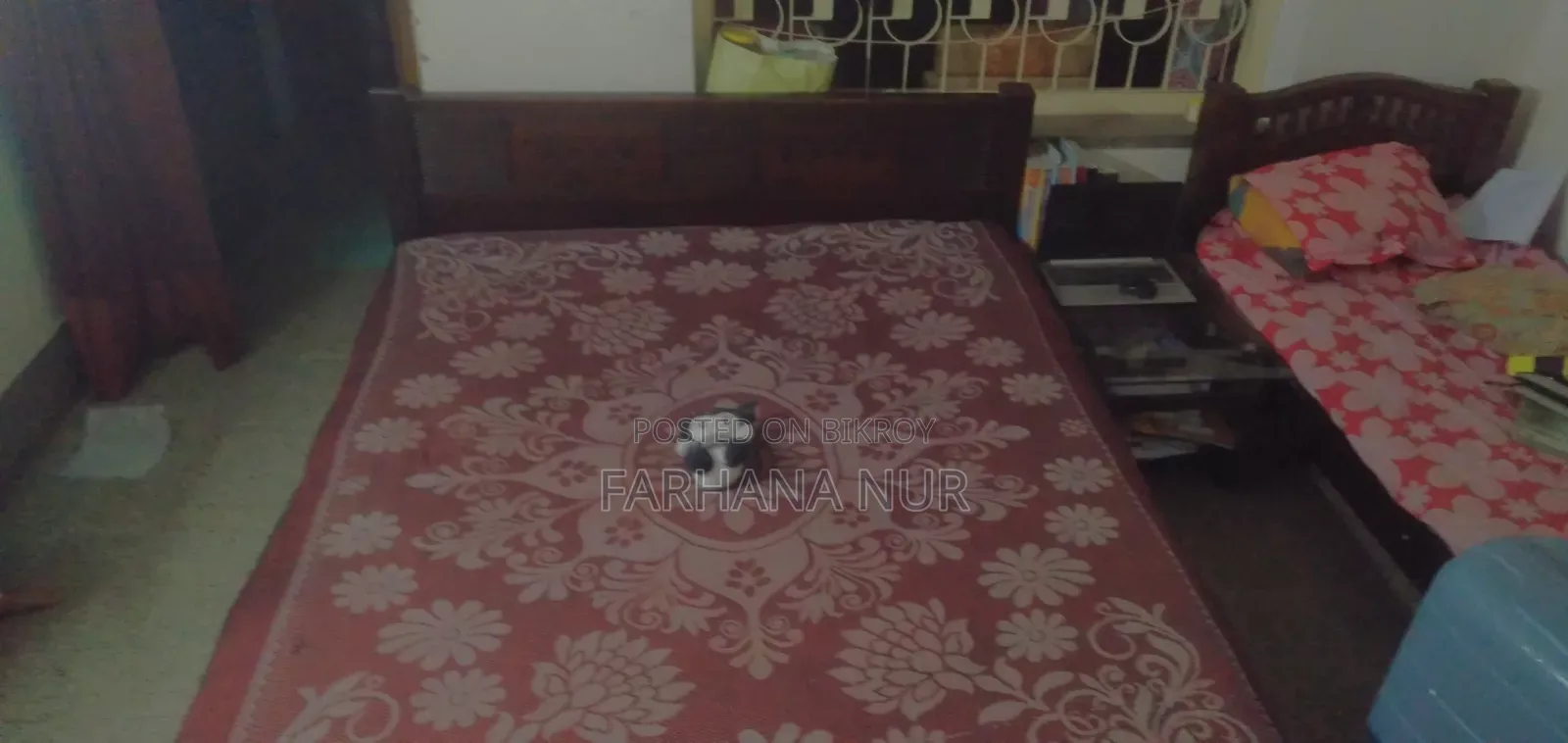 খাট তোশক,ঝাজিম সহ ৮০০০ হাজার টাকা