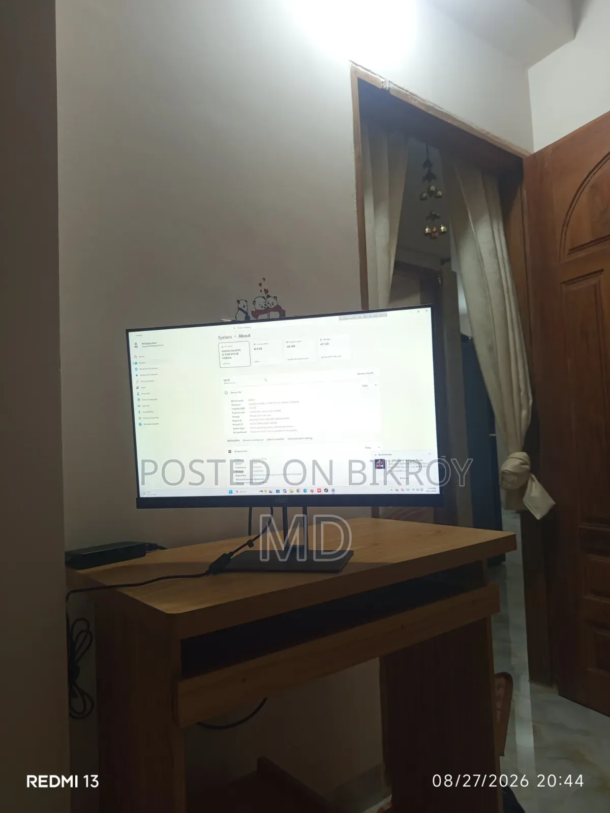 Desktop Computer 12GB Intel Core i5 SSD 500GB