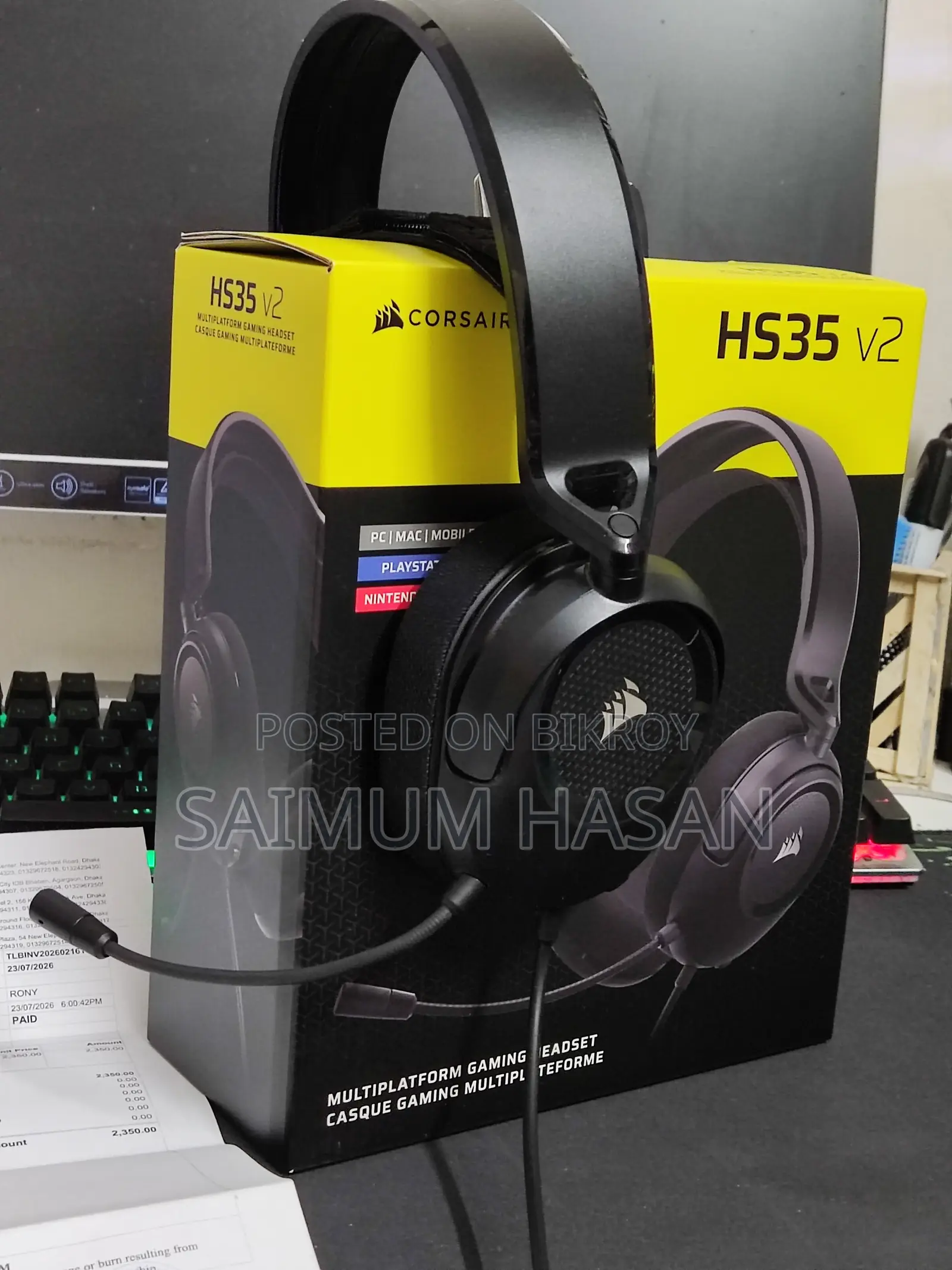 NEW Corsair HS35 V2 With Box and Warranty