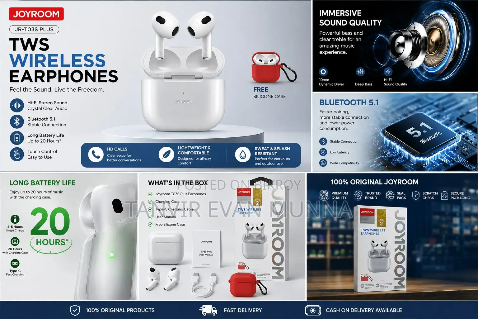 Joyroom Jr-To3s Plus Orginial New Product