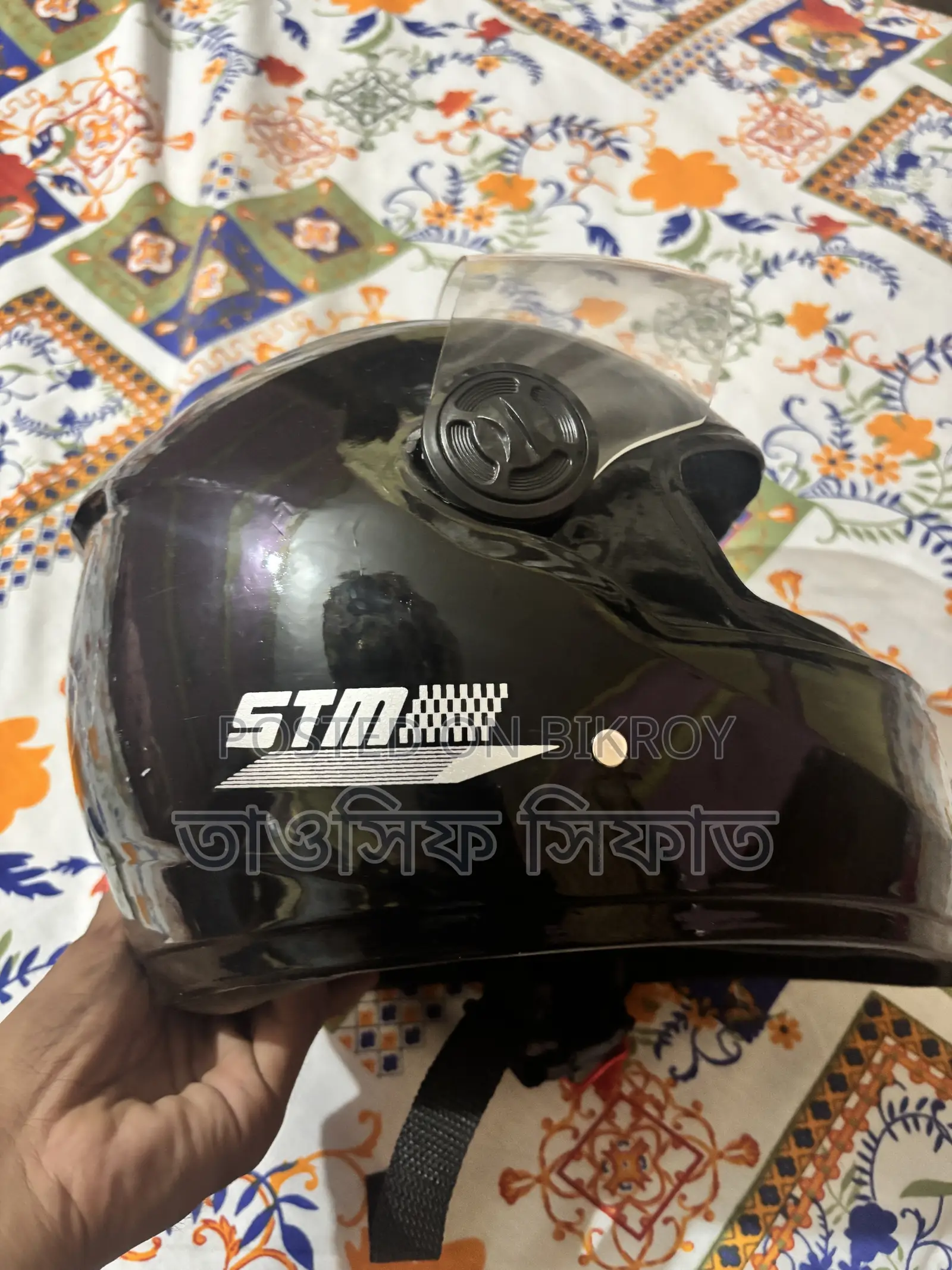 STM Full Face Helmet – Black | Good Condition