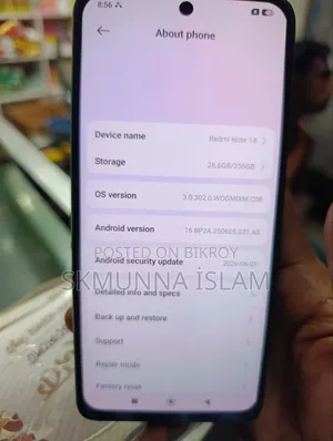 Xiaomi Redmi Note 14 4G 256 GB Blue