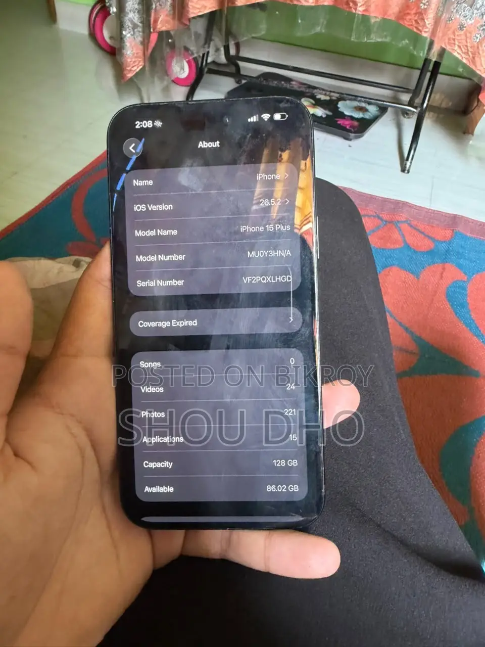 Apple iPhone 15 Plus 128 GB Black