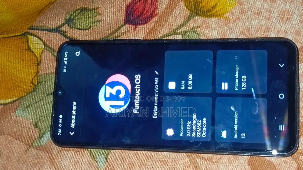 Vivo Y51a 128 GB Black