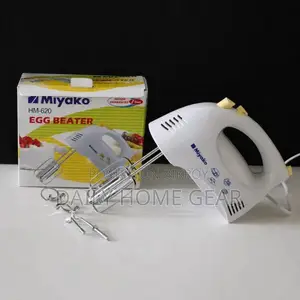 Miyako HM-620 Egg Beater & Hand Mixer — ৫ স্পিড, ২বিটার ২ডো হুক (নতুন)