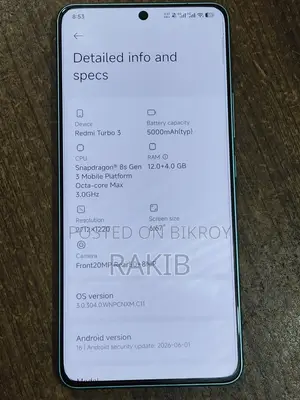 Xiaomi Redmi Turbo 3 256 GB Green