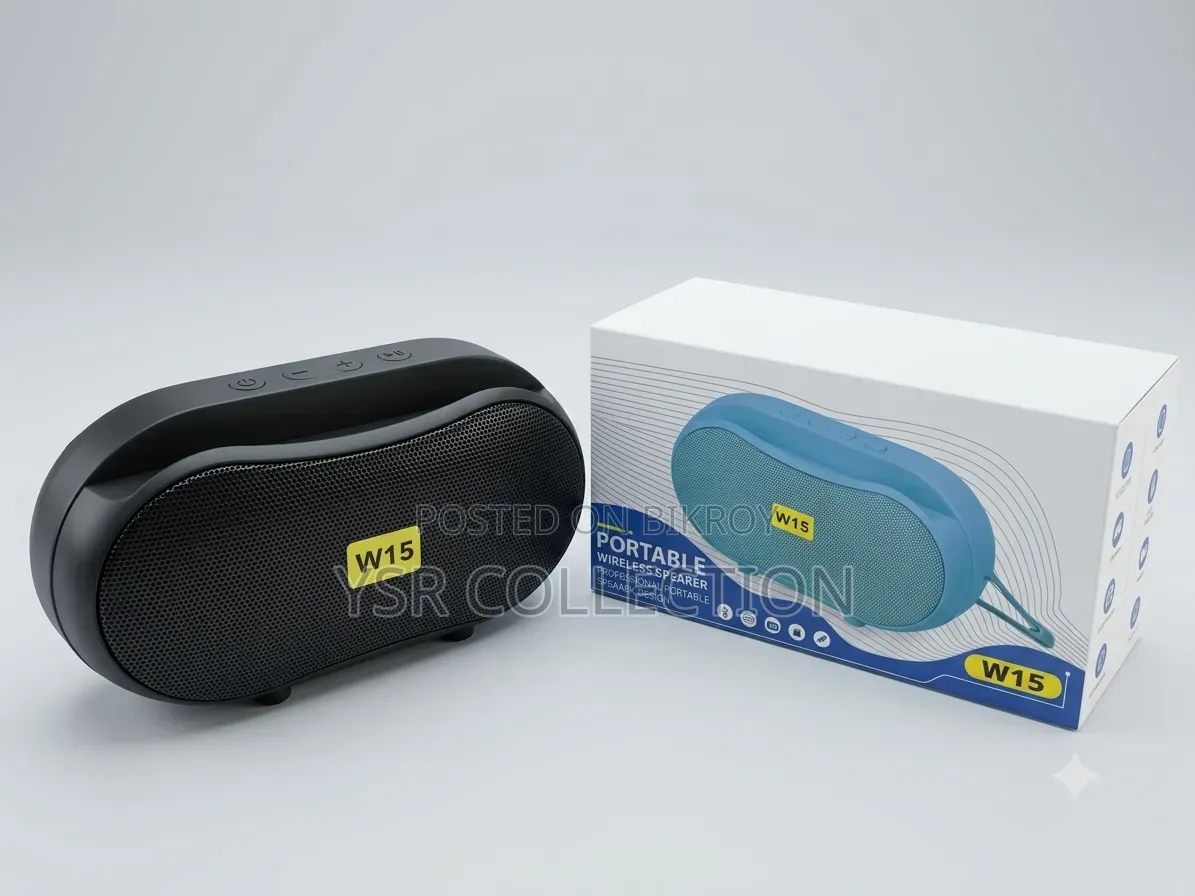 W15 Portable Wireless Bluetooth Speaker–Powerful Sound& Stylish Design