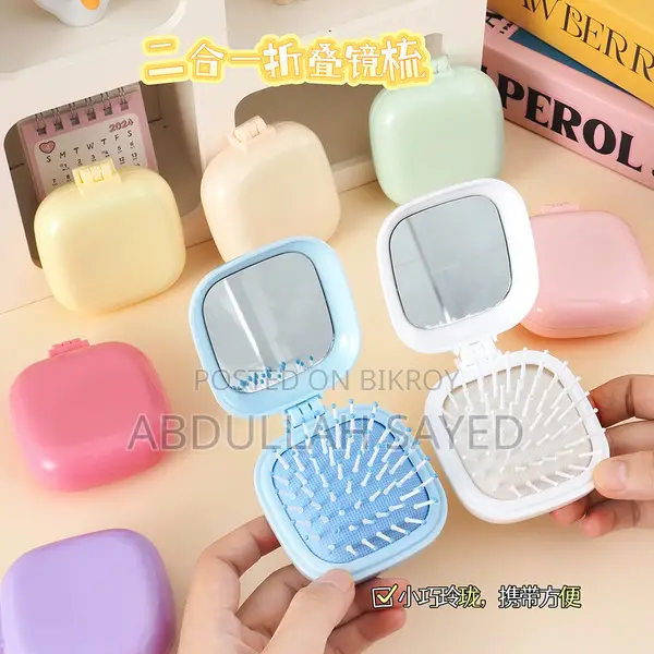 Hair Comb With Classical Mirror
