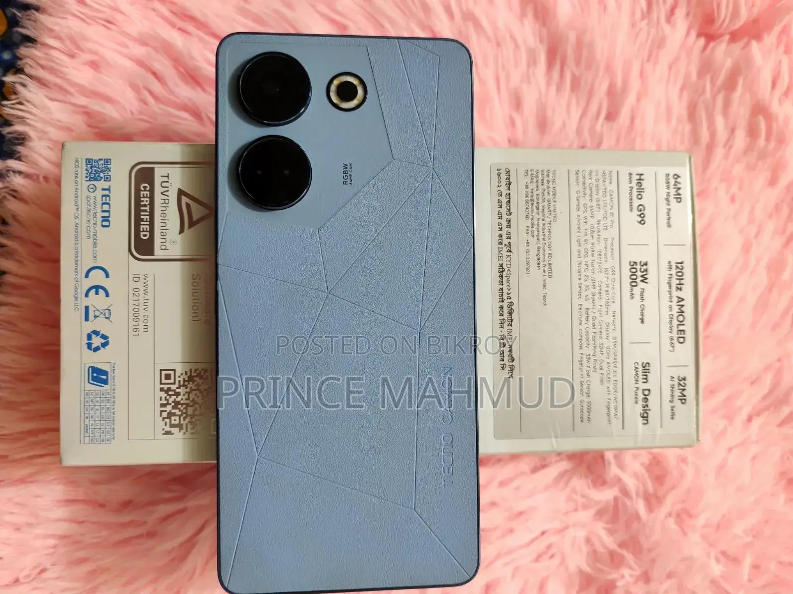Tecno Camon 20 Pro 256 GB Blue