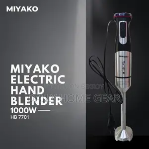 Miyako HB-7701 Hand Blender 1000W—ব্লেন্ডার, মিক্সার ও এগ বিটার (নতুন)