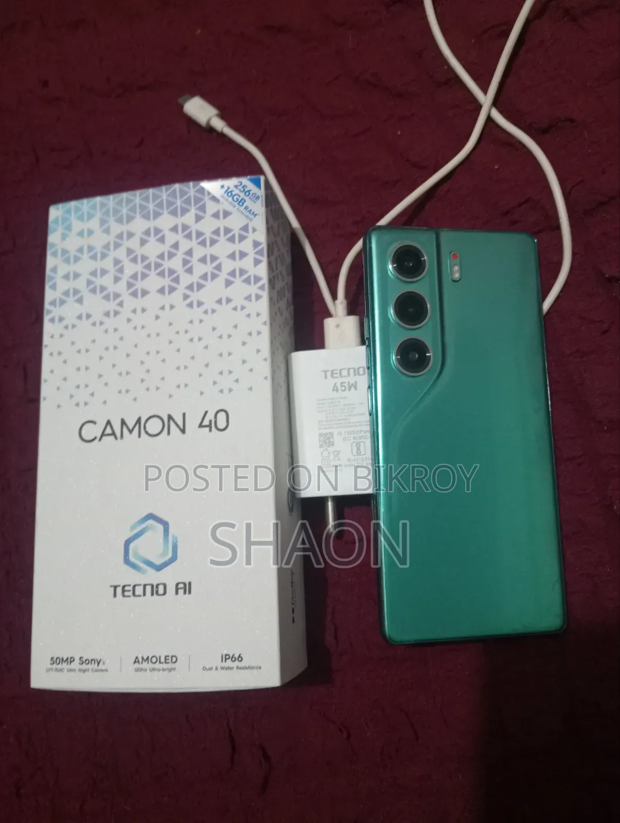 Tecno Camon 40 256 GB Green