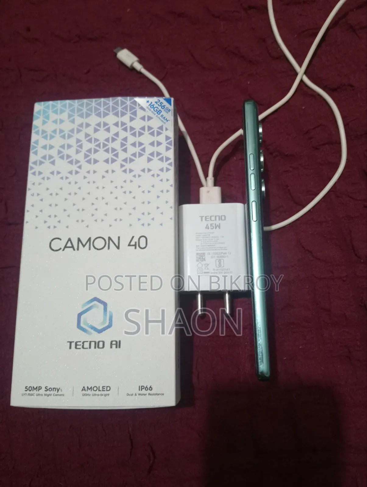 Tecno Camon 40 256 GB Green