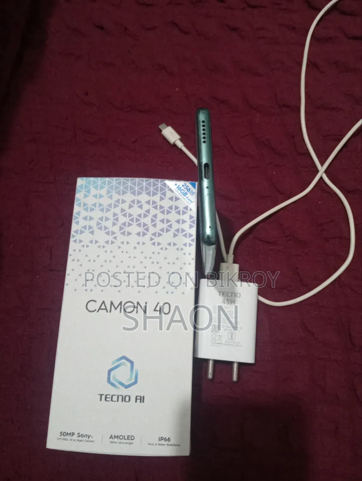 Tecno Camon 40 256 GB Green