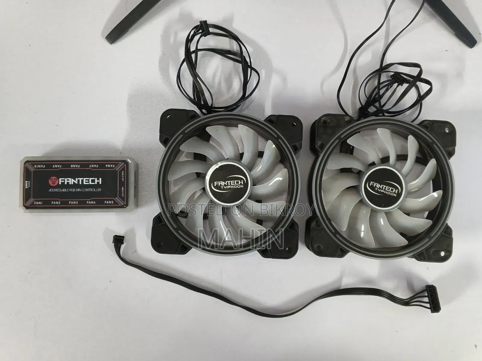 Fantech FB302 Typhoon RGB 3-in-1 Casing Fan – 2pcs + Controller