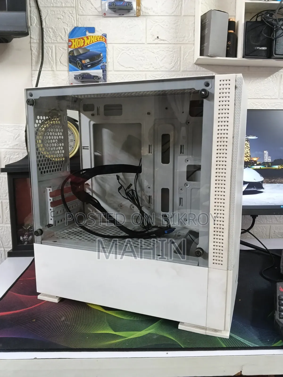 Value-Top White PC Casing | Tempered Glass Side Panel |